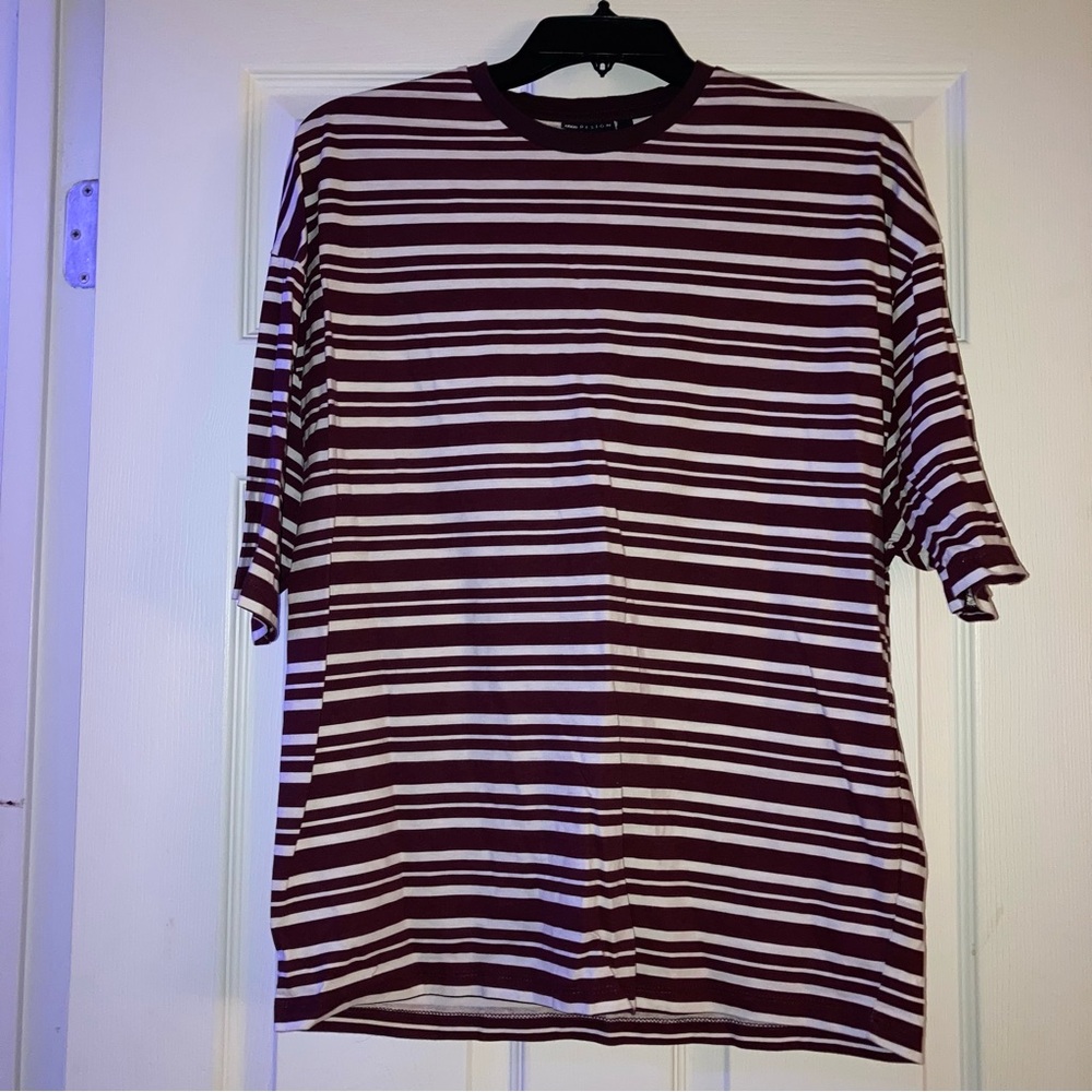 Asos Design Oversized Striped Tee